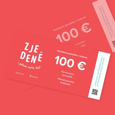 Darčeková poukážka 100 eur